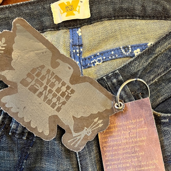 Women’s ANTIK DENIM Eva Low rise 5 pocket boot cut jeans - Picture 4 of 4